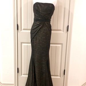 Badgley Mischka Strapless Evening Gown Size 10